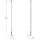 Keel 86.5 inch 28.00 watt Satin Black Floor Lamp Portable Light
