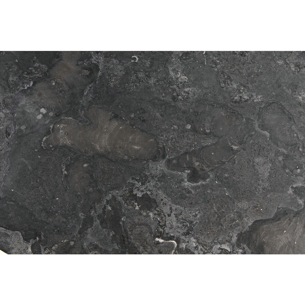 Polyhedron 32.5 X 31 inch Black Marble Side Table