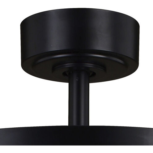 Akron 25 inch Black with Black-Dark Bronze Blades Ceiling Fan