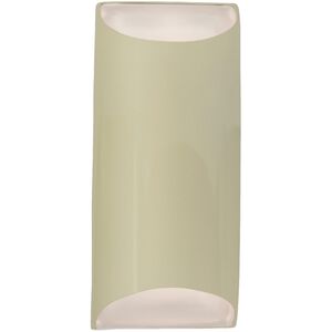Ambiance 2 Light 7 inch Vanilla Gloss Wall Sconce Wall Light