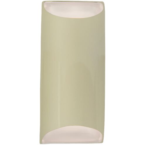 Ambiance 2 Light 7 inch Vanilla Gloss Wall Sconce Wall Light