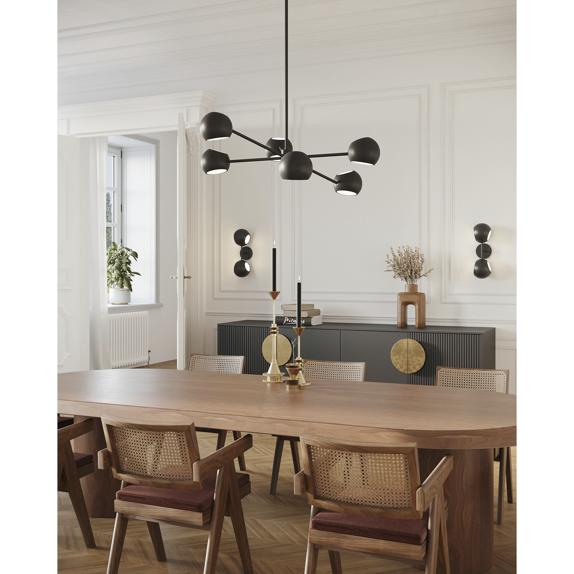 Alora Mood Willow Wall/Vanity Light Wall Light in Matte Black