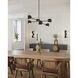 Alora Mood Willow 6 Light 37 inch Matte Black Chandelier Ceiling Light