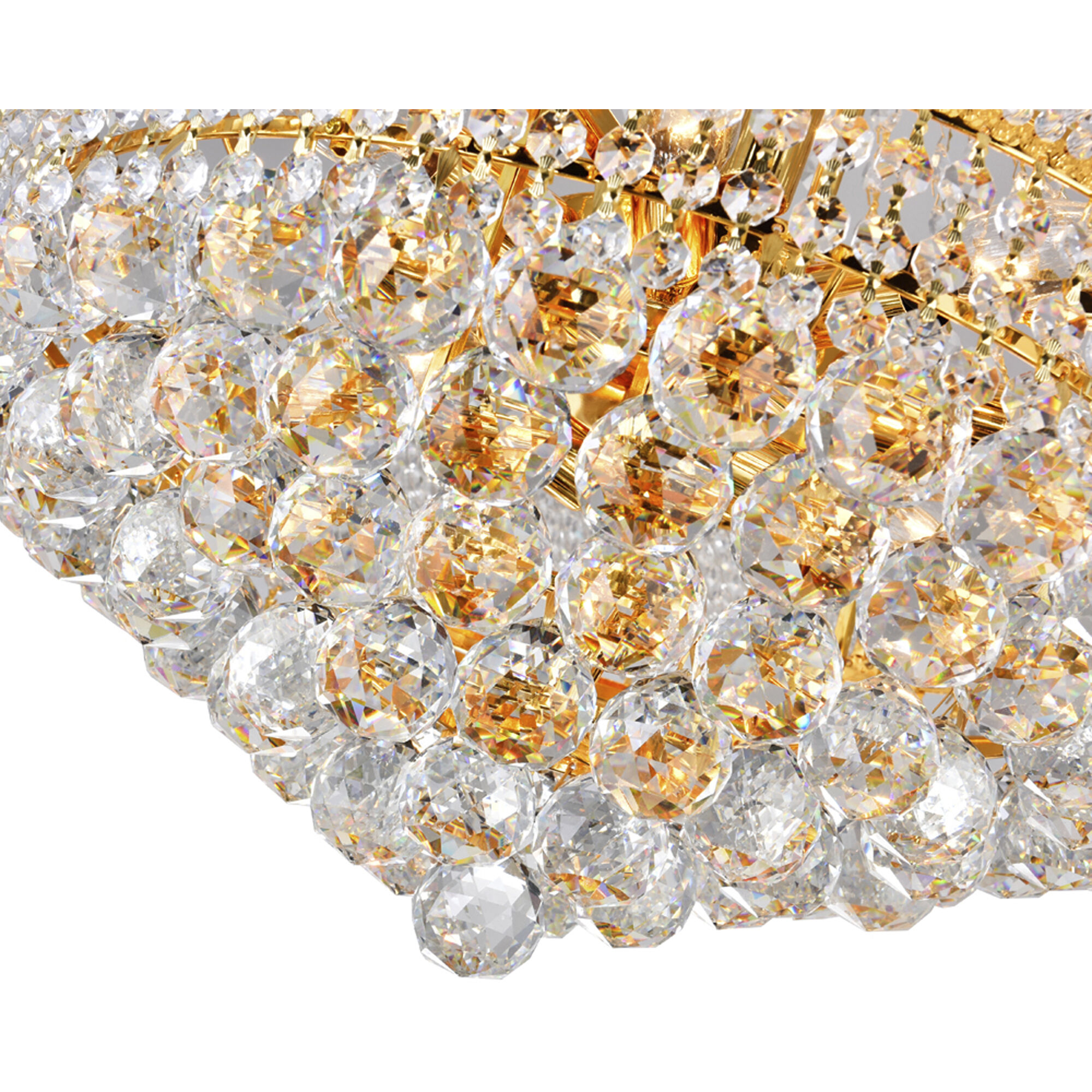 Empire 14 Light 20 inch Gold Down Chandelier Ceiling Light