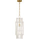 ED Ellen DeGeneres Elio 1 Light 10 inch Burnished Brass Hanging Shade Ceiling Light