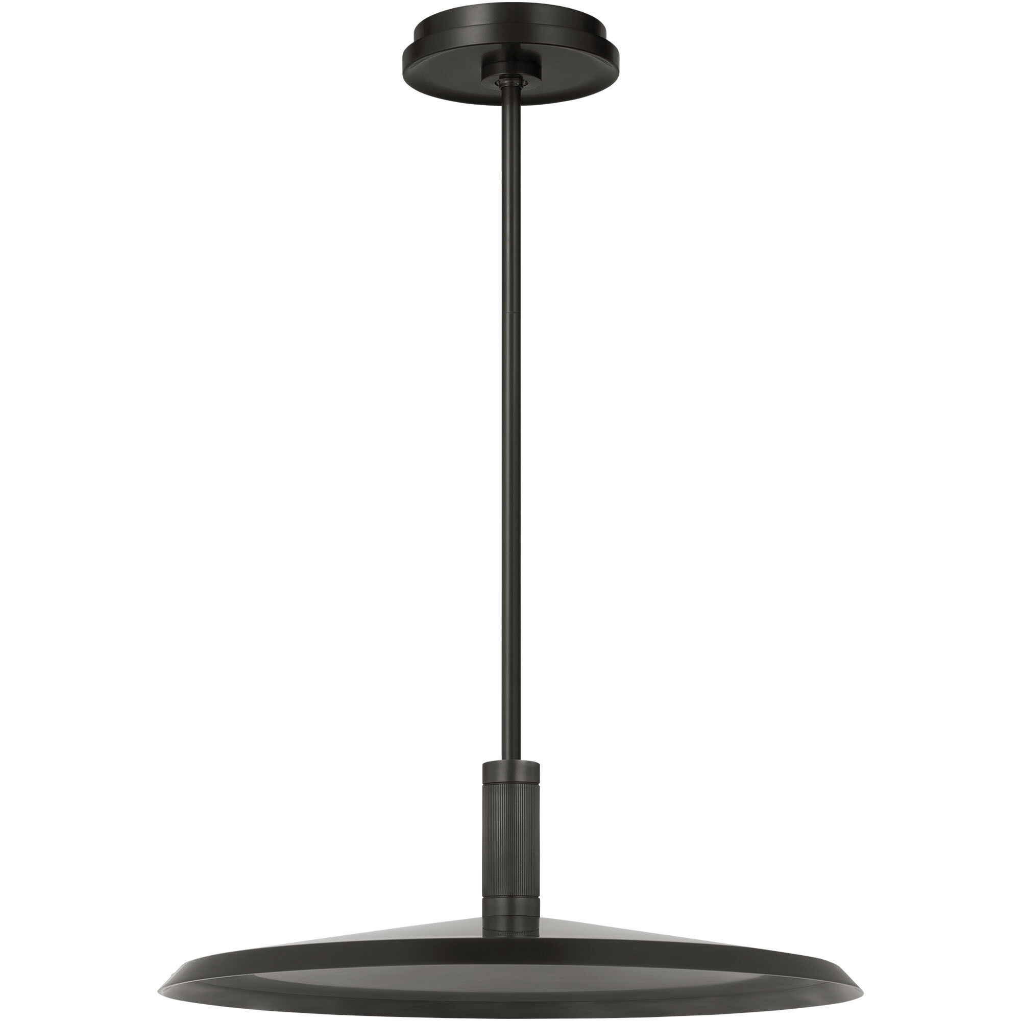 Avroko Saucer Direct LED 18 inch Bronze and Darkened Brass Pendant Ceiling Light