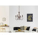 Flynx 4 Light 17 inch Weathered Oak Pendant Ceiling Light