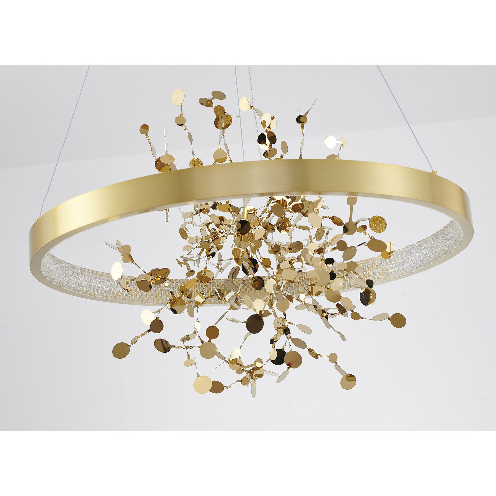 GL Series LED 24 inch Gold Chandelier Ceiling Light
