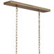 Daze 6 Light 39.5 inch Antique Brass Chandelier Ceiling Light