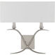 Payton 2 Light 16 inch Satin Nickel Wall Sconce Wall Light, Essentials