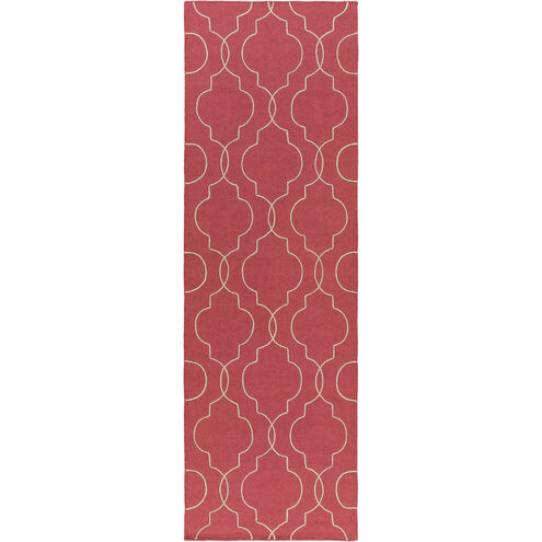 Seabrook 96 X 30 inch Rose, Cream Rug