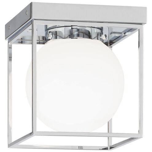 Squircle 1 Light 7 inch Chrome Flush Mount Ceiling Light