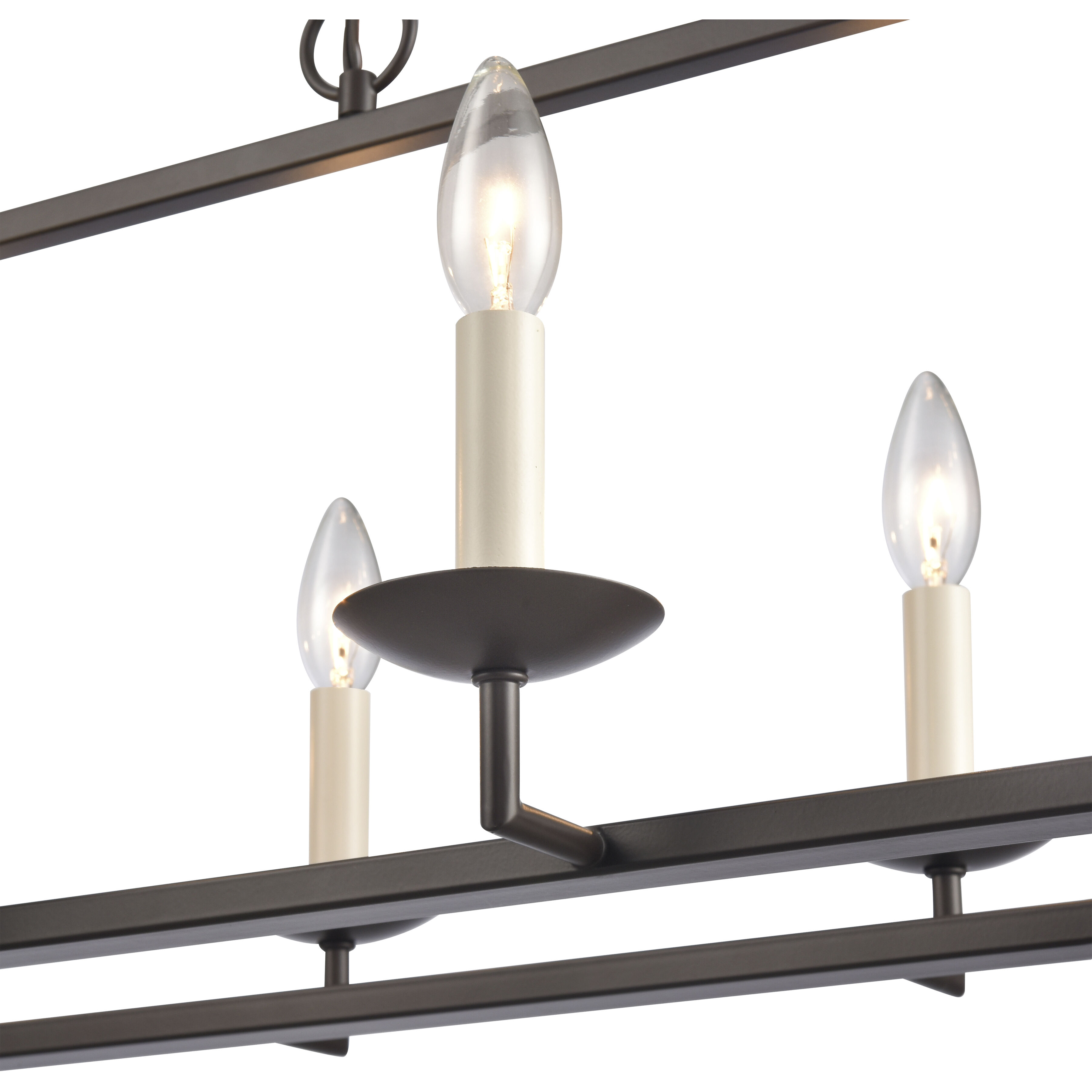 Joanie 6 Light 34 inch Old Bronze Linear Chandelier Ceiling Light
