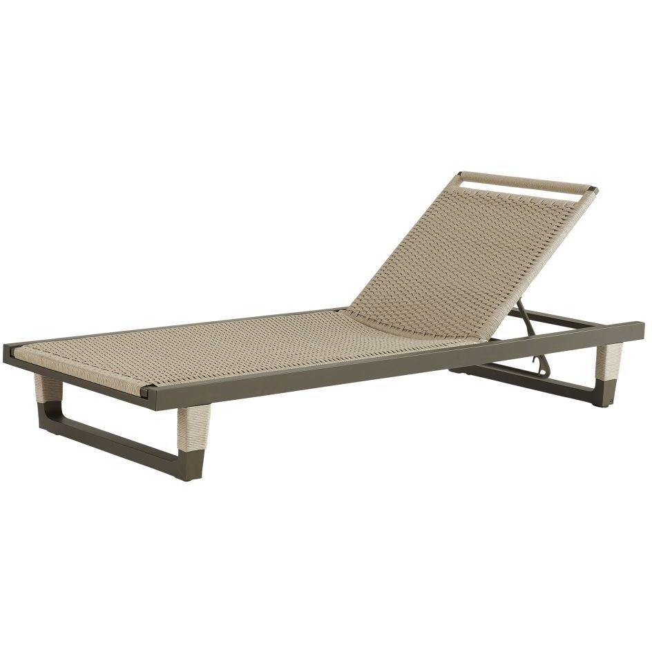 Daytona Buff and Blackened Bronze Outdoor Chaise