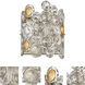 Vitozzi 1 Light 8 inch Antique Silver Leaf Sconce Wall Light