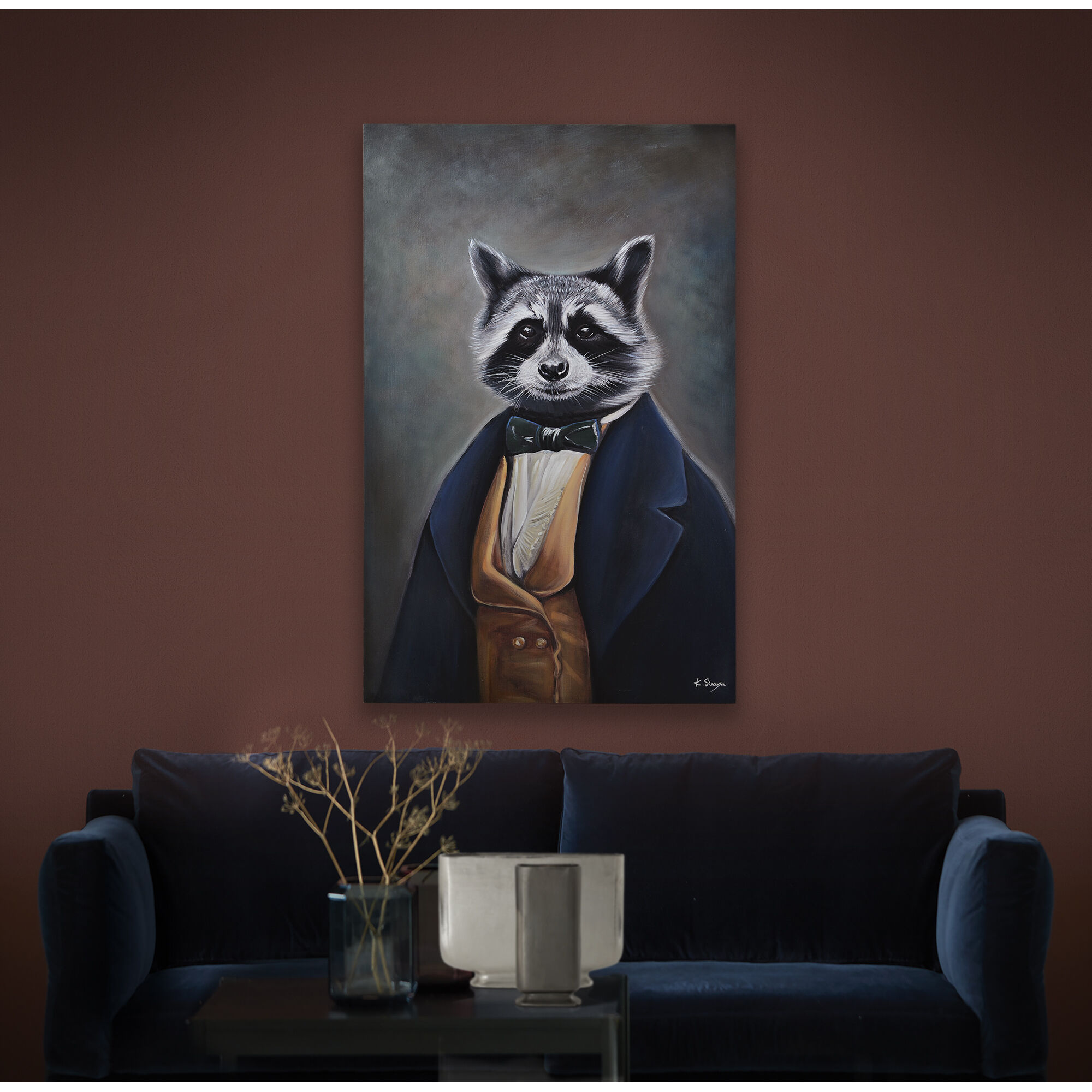 Tribec Charcoal/Multiple Canvas Art