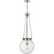 Beacon 1 Light 14 inch Polished Nickel Pendant Ceiling Light
