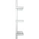 Trellis 12 inch Clear Mirrored Wall Shelf