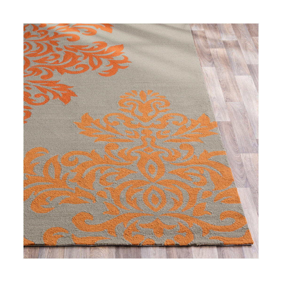 Rain 96 X 30 inch Orange and Neutral Indoor Area Rug, Polypropylene