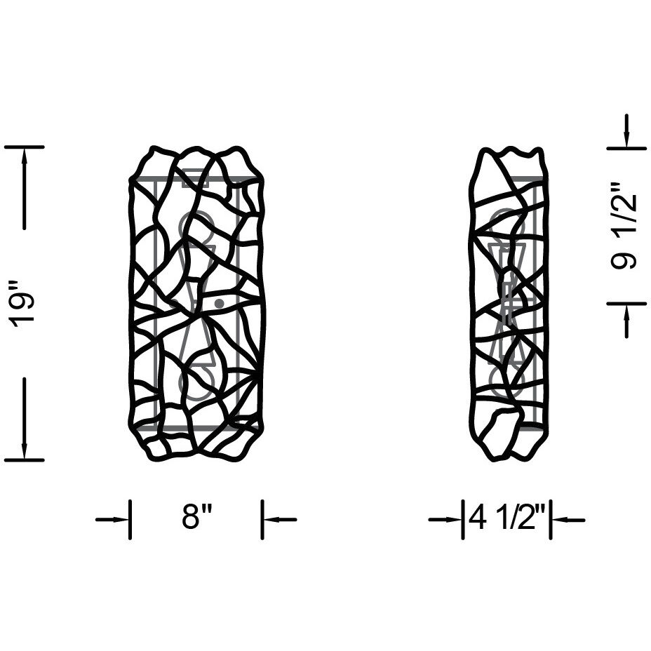 Reef 2 Light 8 inch Warm Ivory Wall Sconce Wall Light