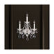 Sterling 3 Light 7.5 inch Polished Silver Wall Sconce Wall Light in Swarovski