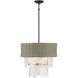 Breakers Isle 6 Light 20 inch Coal Semi Flush Ceiling Light