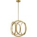 Perigee AC LED LED 17.25 inch Brass Foyer Pendant Ceiling Light