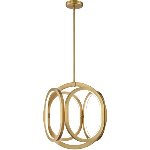 Perigee AC LED LED 17.25 inch Brass Foyer Pendant Ceiling Light