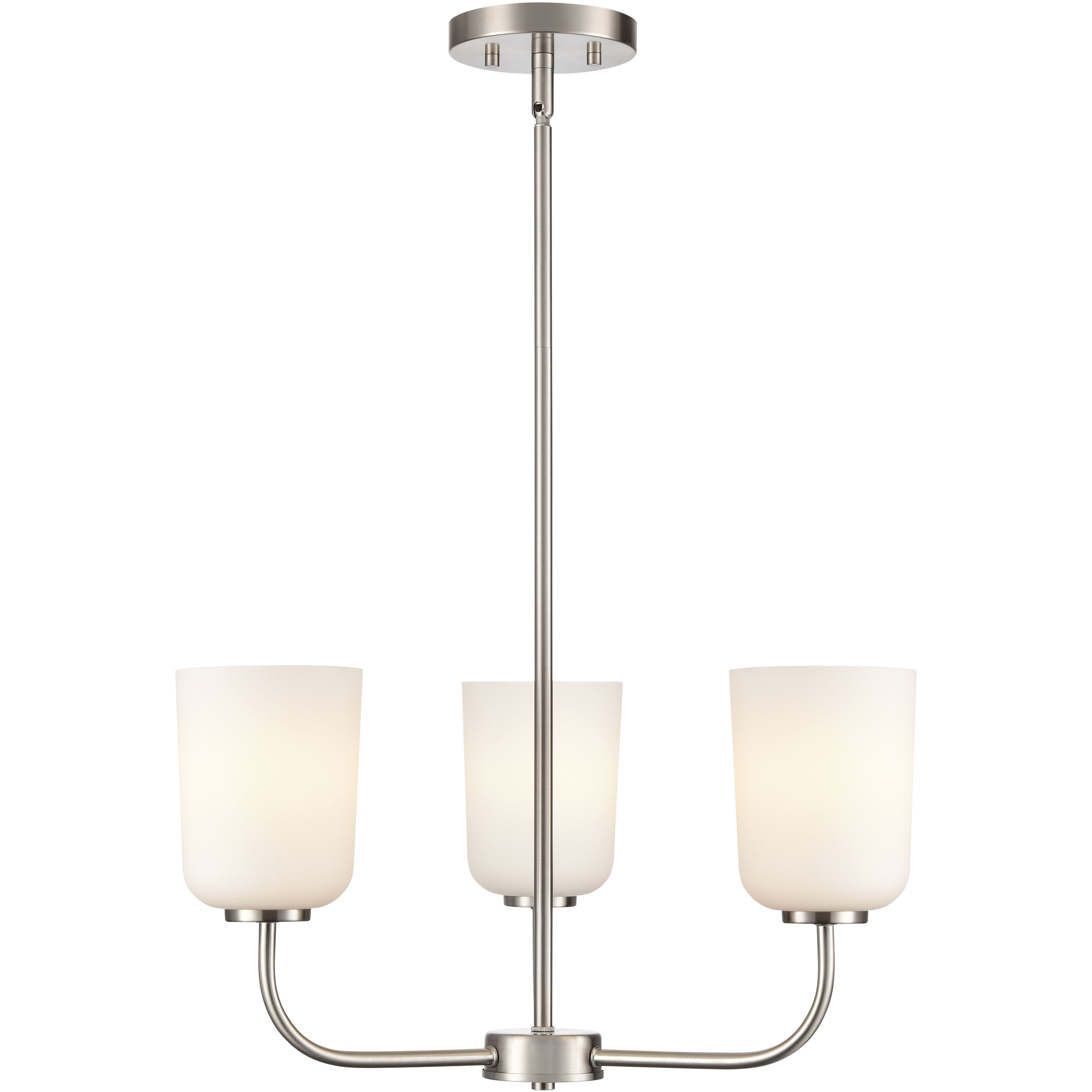 Laphia 3 Light 21 inch Brushed Nickel Chandelier Ceiling Light