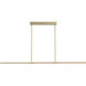 Dorian LED 60 inch Gold Linear Pendant Ceiling Light
