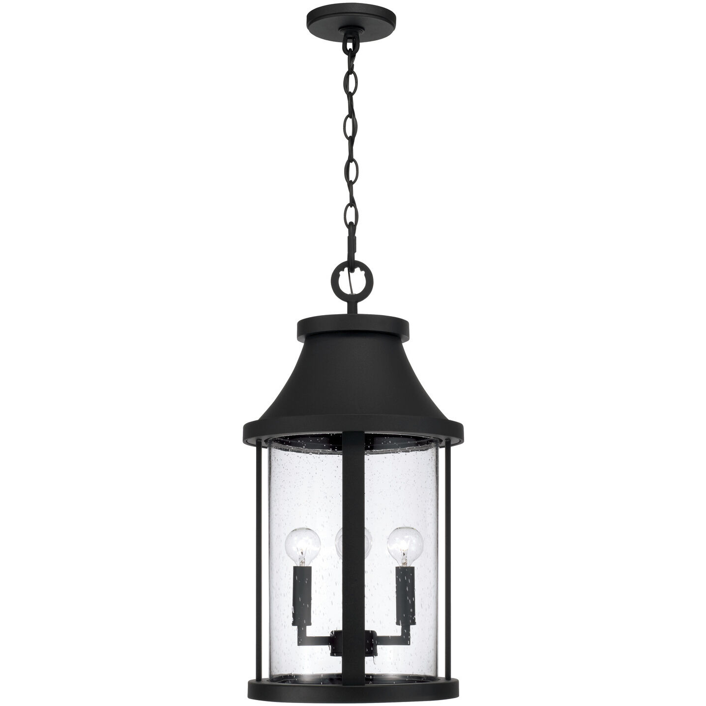 Bridger 4 Light 11.5 inch Black Outdoor Hanging Lantern