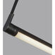 Laurence LED 42 inch Urban Bronze Linear Pendant Ceiling Light