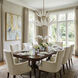 Zanara 9 Light 26 inch Gold Dust Pendant Ceiling Light