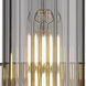 Empire 2 Light 10.5 inch Polished Nickel Sconce Wall Light in Plated Smoke Glass