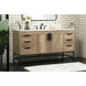 Eugene 60 X 22 X 33.5 inch Natural Oak Vanity Sink Set