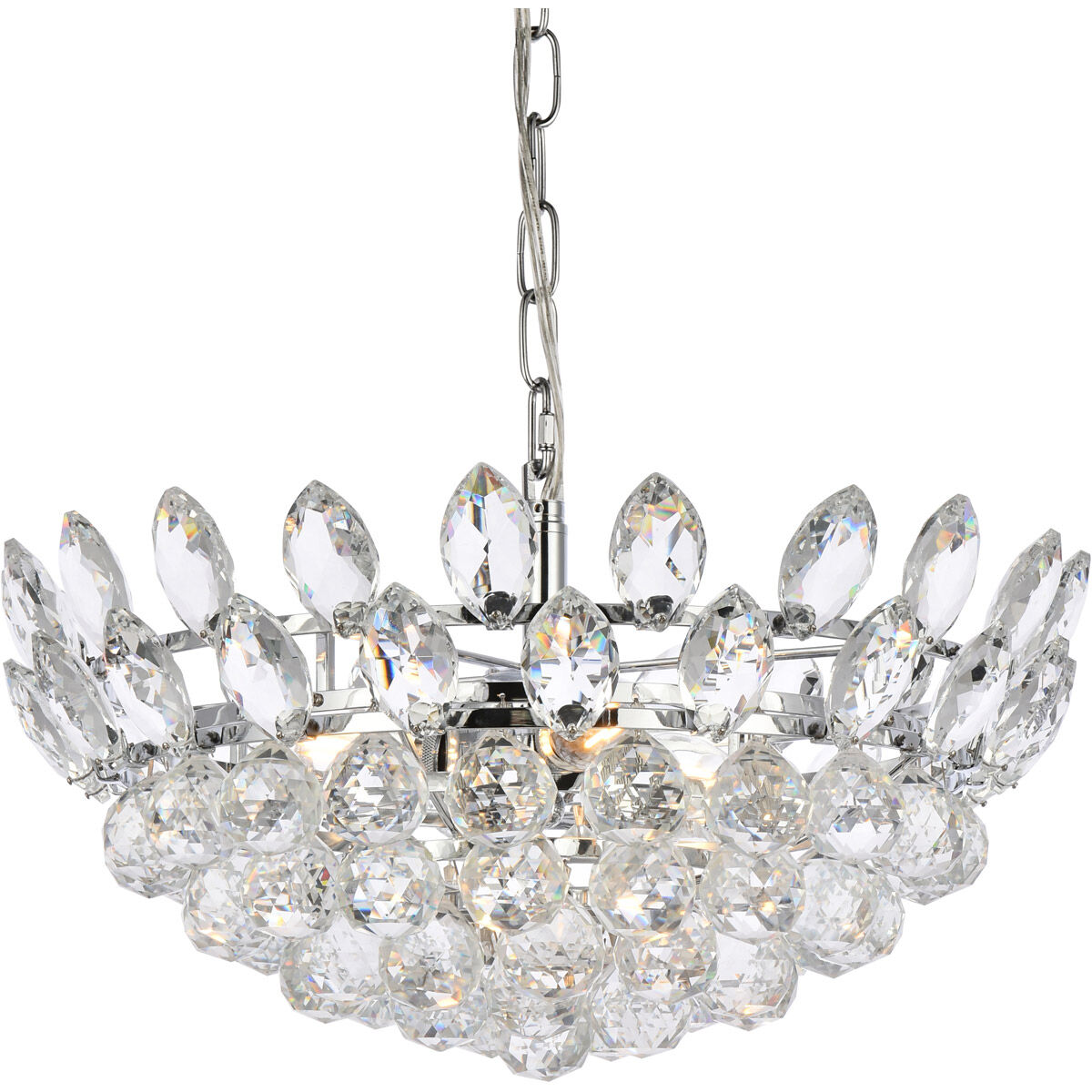 Emilia 5 Light 18 inch Chrome Pendant Ceiling Light