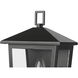 Munger 1 Light 11 inch Powder Coated Black Outdoor Wall Sconce
