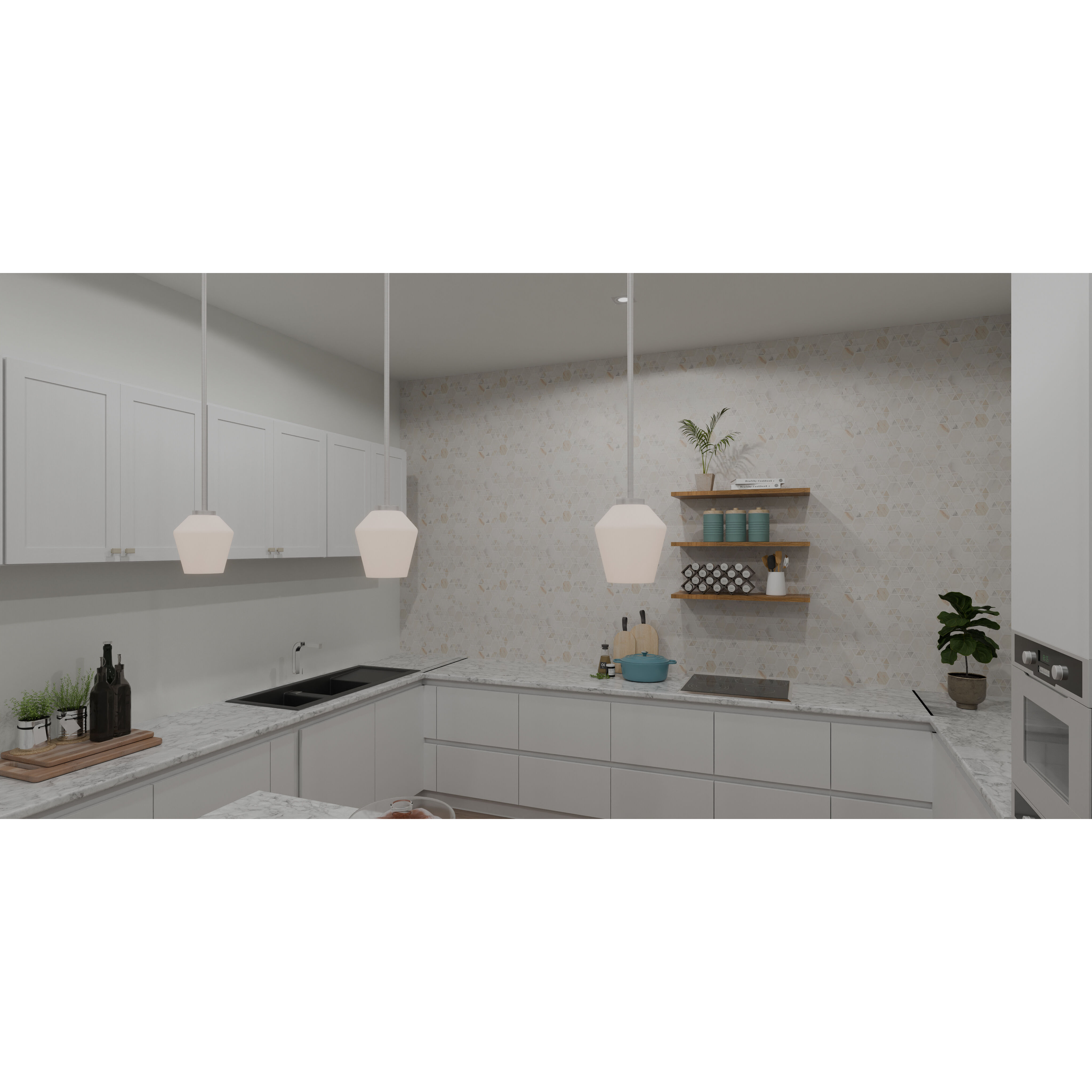 Nielson 1 Light 5.5 inch Brushed Nickel Mini Pendant Ceiling Light, Small