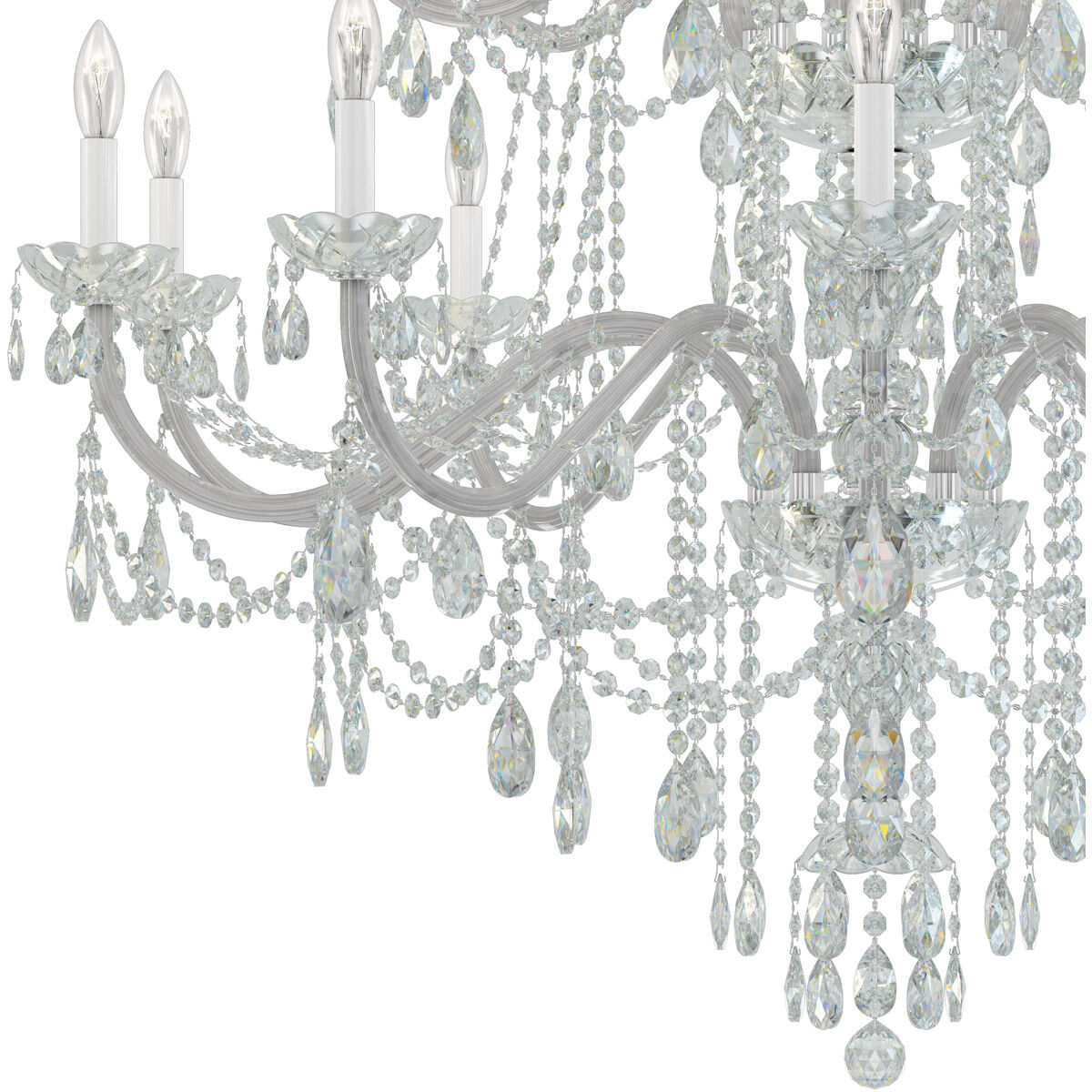 Arlington 25 Light 44.5 inch Polished Silver Chandelier Ceiling Light