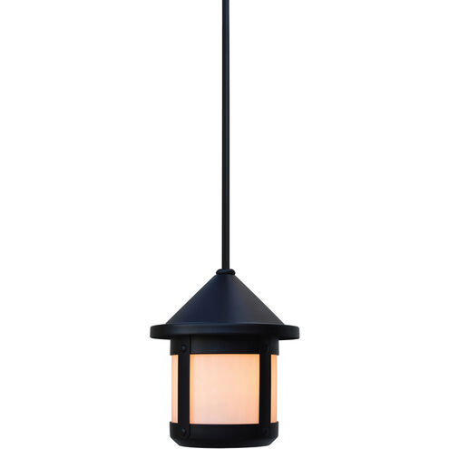 Berkeley 1 Light 5.62 inch Slate Pendant Ceiling Light in White Opalescent