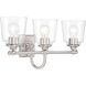 Antonia 3 Light 25.25 inch Brushed Nickel Bath Vanity Light Wall Light