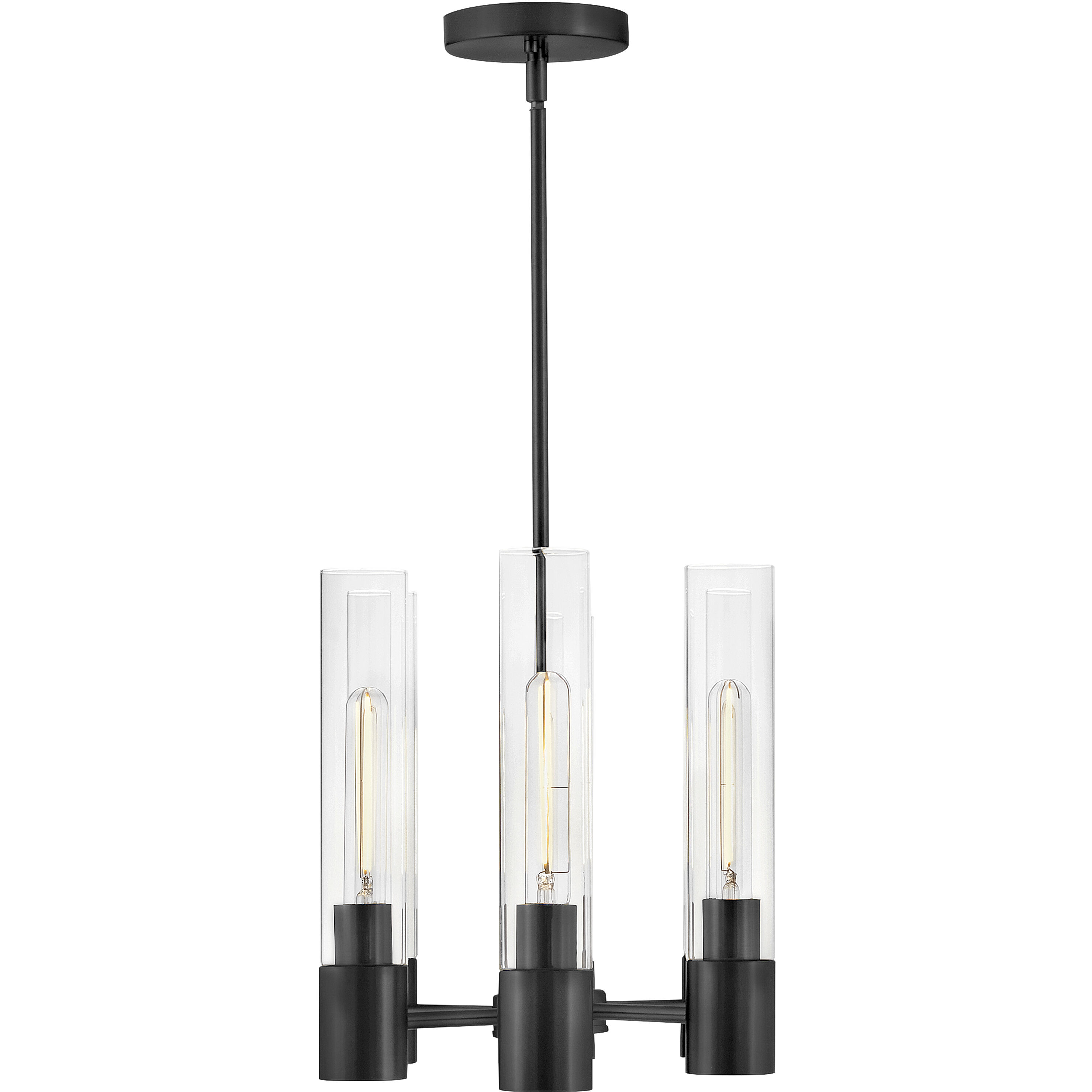 Shea 6 Light 34 inch Black Chandelier Ceiling Light