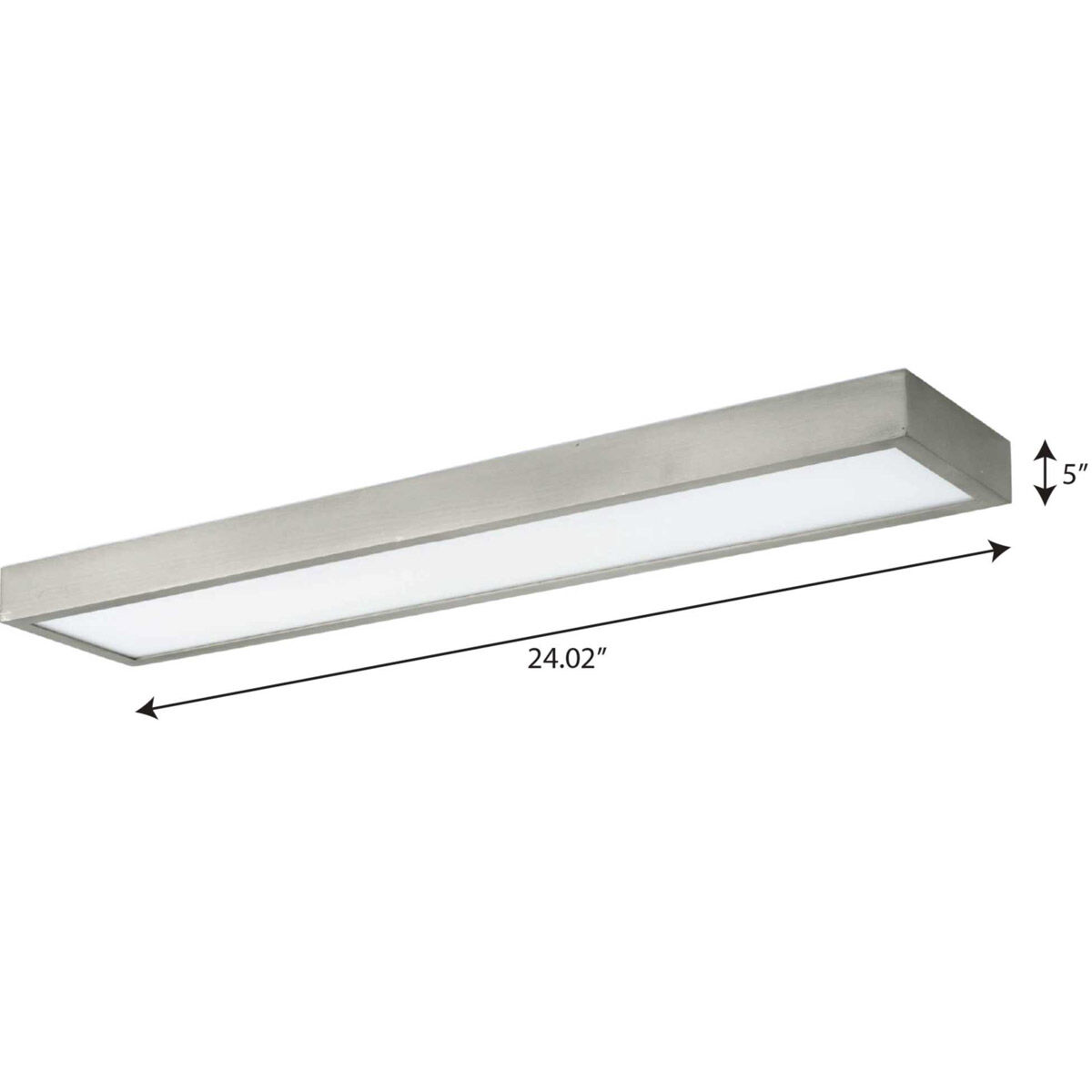Everlume LED 24.02 inch Brushed Nickel Linear Bath Vanity Wall Light, Progress LED