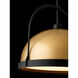 Atlas 1 Light 21.2 inch Mahogany/Dark Smoke Pendant Ceiling Light - Open Box