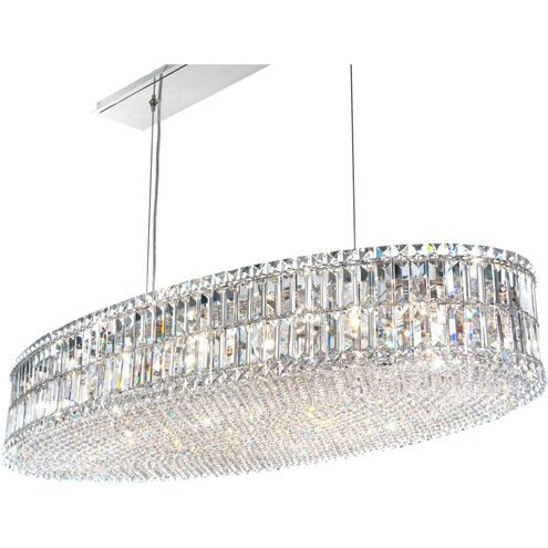 Plaza 24 Light 48 inch Stainless Steel Linear Pendant Ceiling Light in Radiance