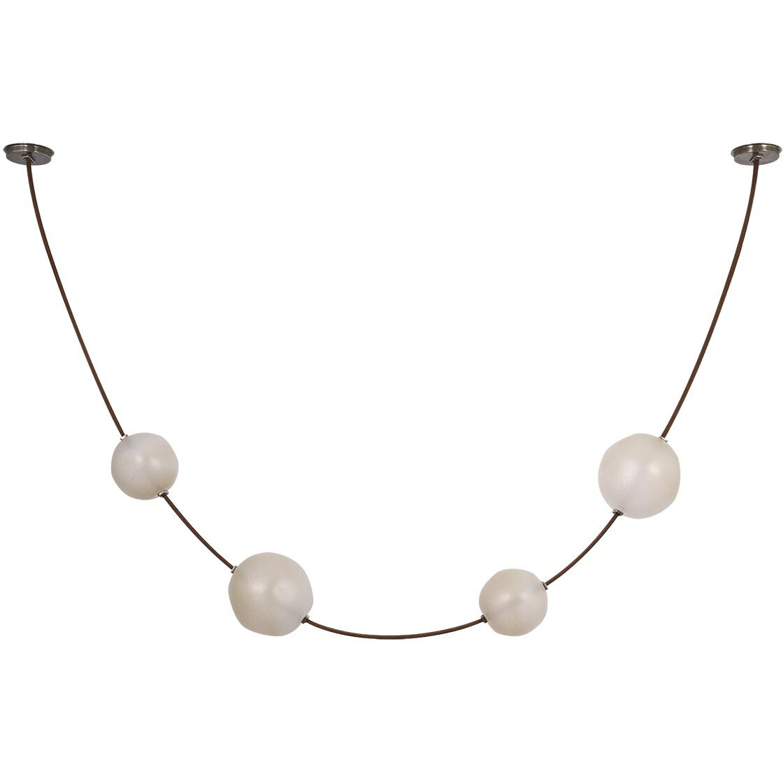 Anne-Marie Barton Dune LED 8 inch Russet Suede and Mottled Pewter Belted Light Ceiling Light