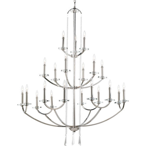 Nisse 21 Light 43.88 inch Polished Nickel Chandelier Ceiling Light