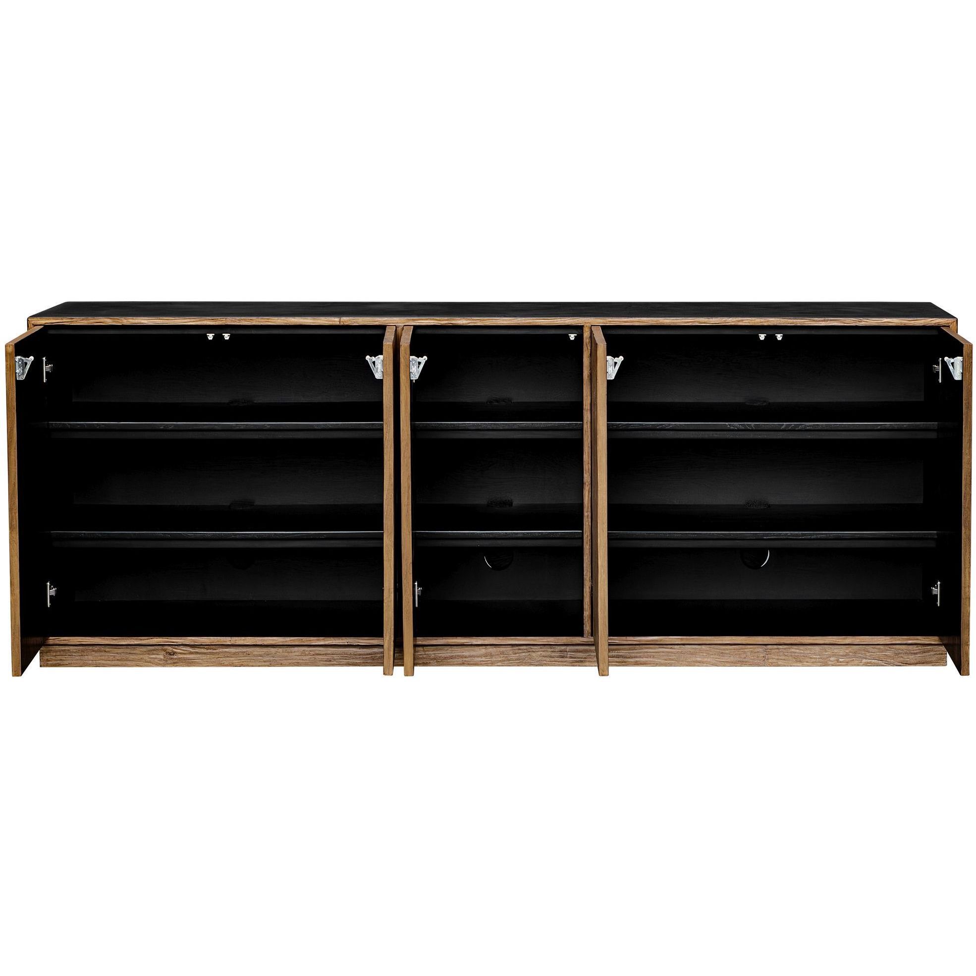 Kelvin 90.25 inch Teak Wood Media Console