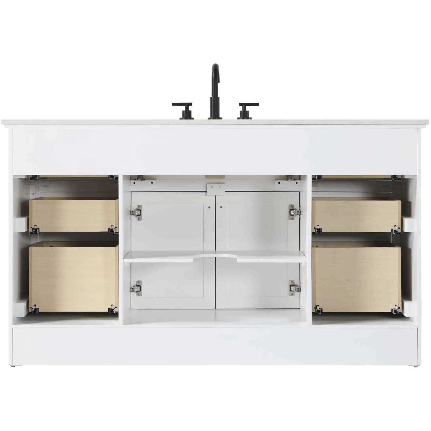 Remington 60 X 35 inch White Bathroom Vanity Cabinet