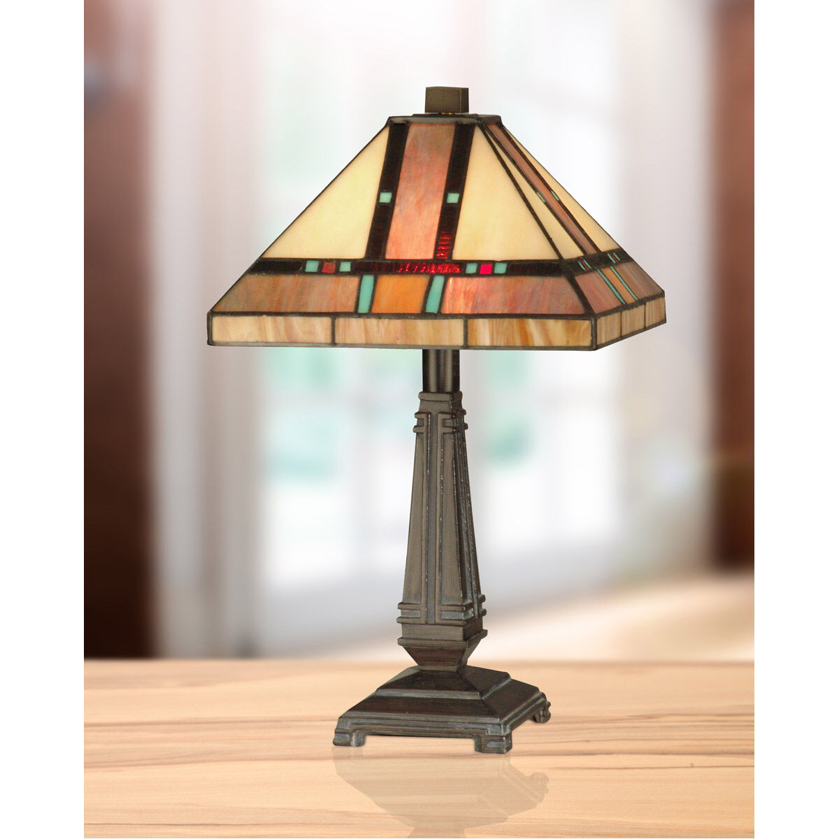 Evelyn 16 inch 60.00 watt Mica Bronze Table Lamp Portable Light